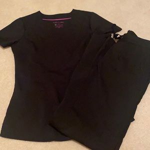 Healing hands black scrub set! Gently worn